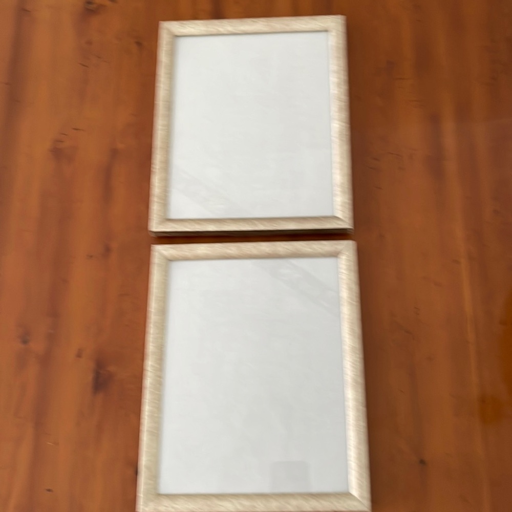 Two. Matching picture frames one price for both 9” by 11”